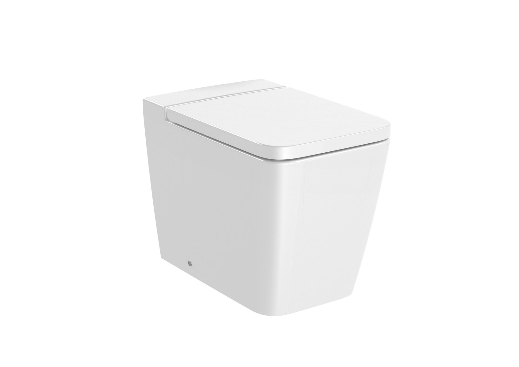 SQUARE - Back to wall single floorstanding Rimless WC WHITE