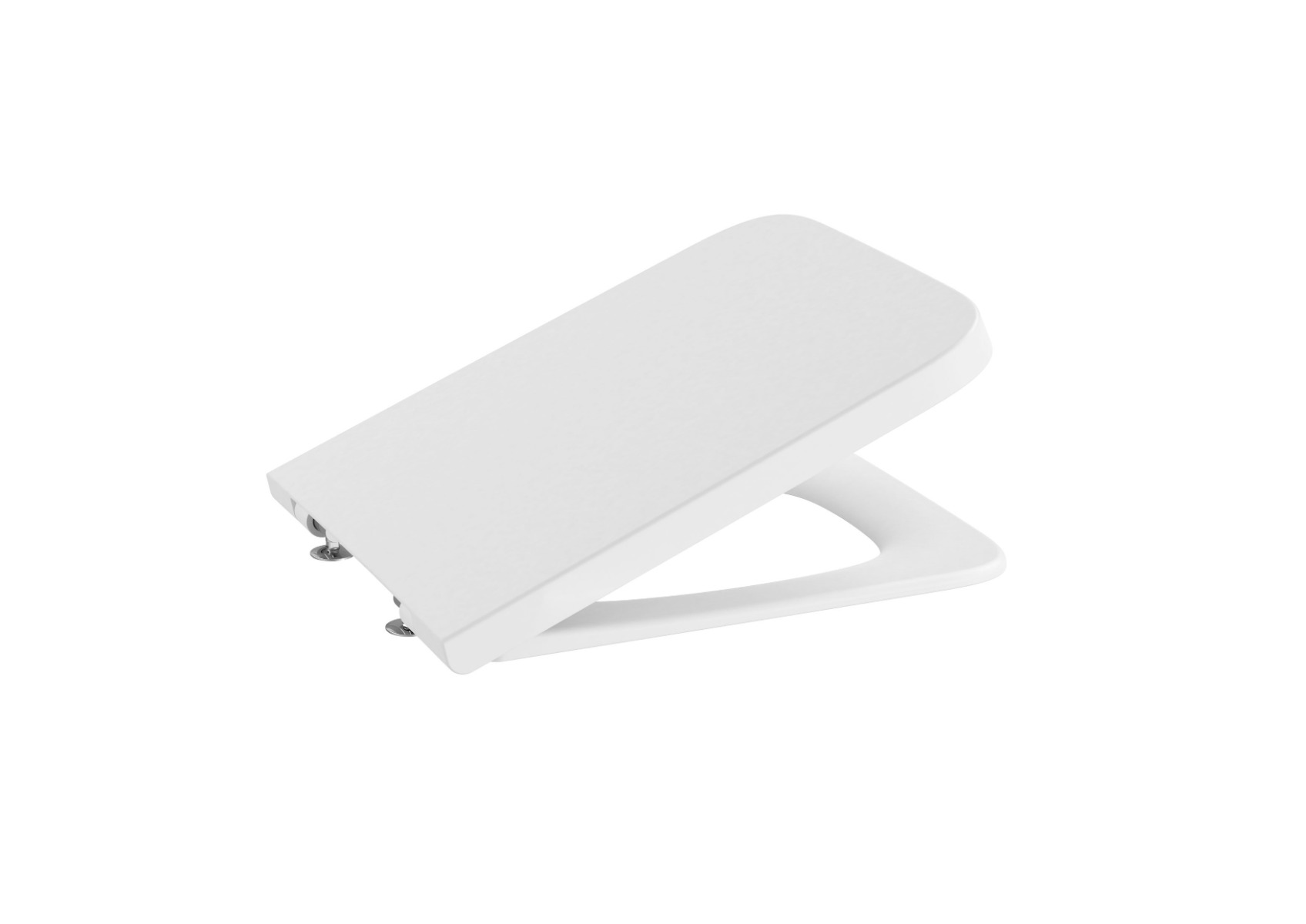 Soft-closing lacquered toilet seat and cover MATT WHITE