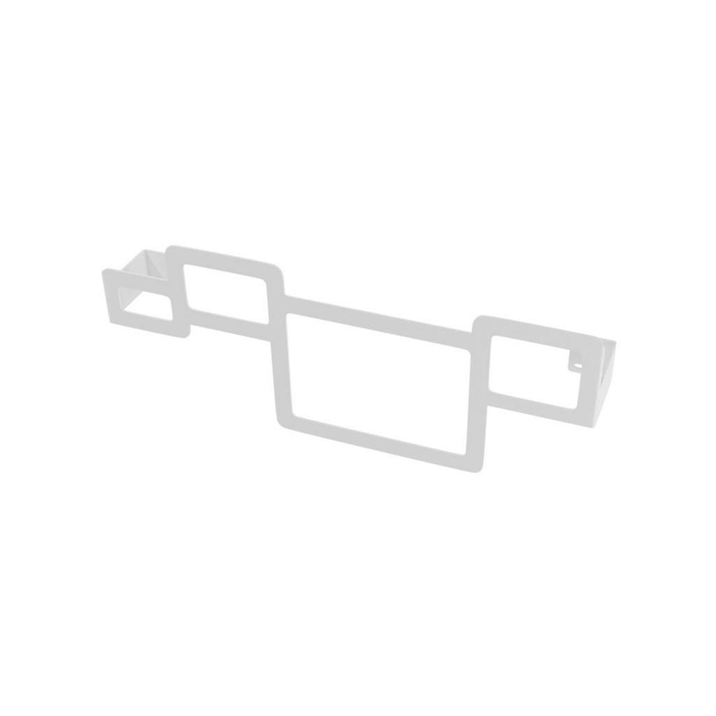Square Towel Hanger 470mm Matt White