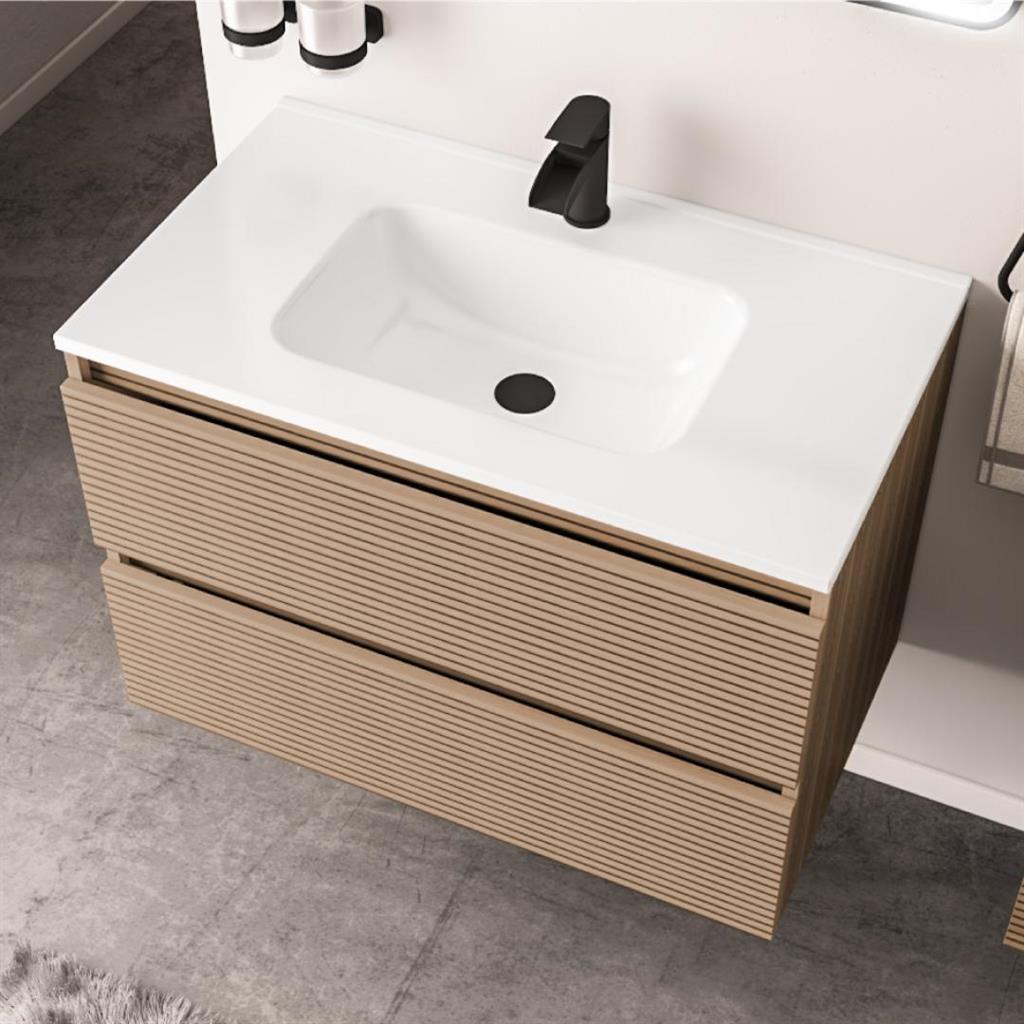 Universal 600x460mm Round Ceramic Basin - White
