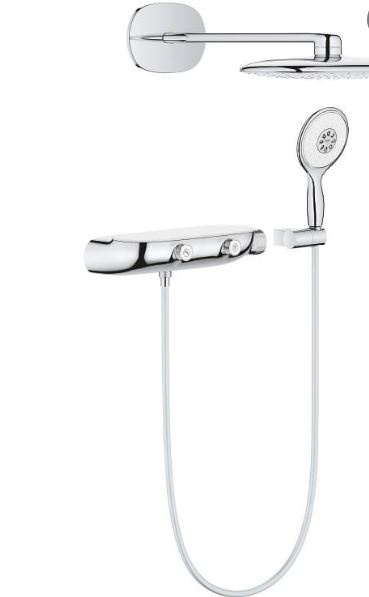 26446000 Rainshower System Smartcontrol Mono 360 Combi Shower System With Thermostat, Exposed/Concealed