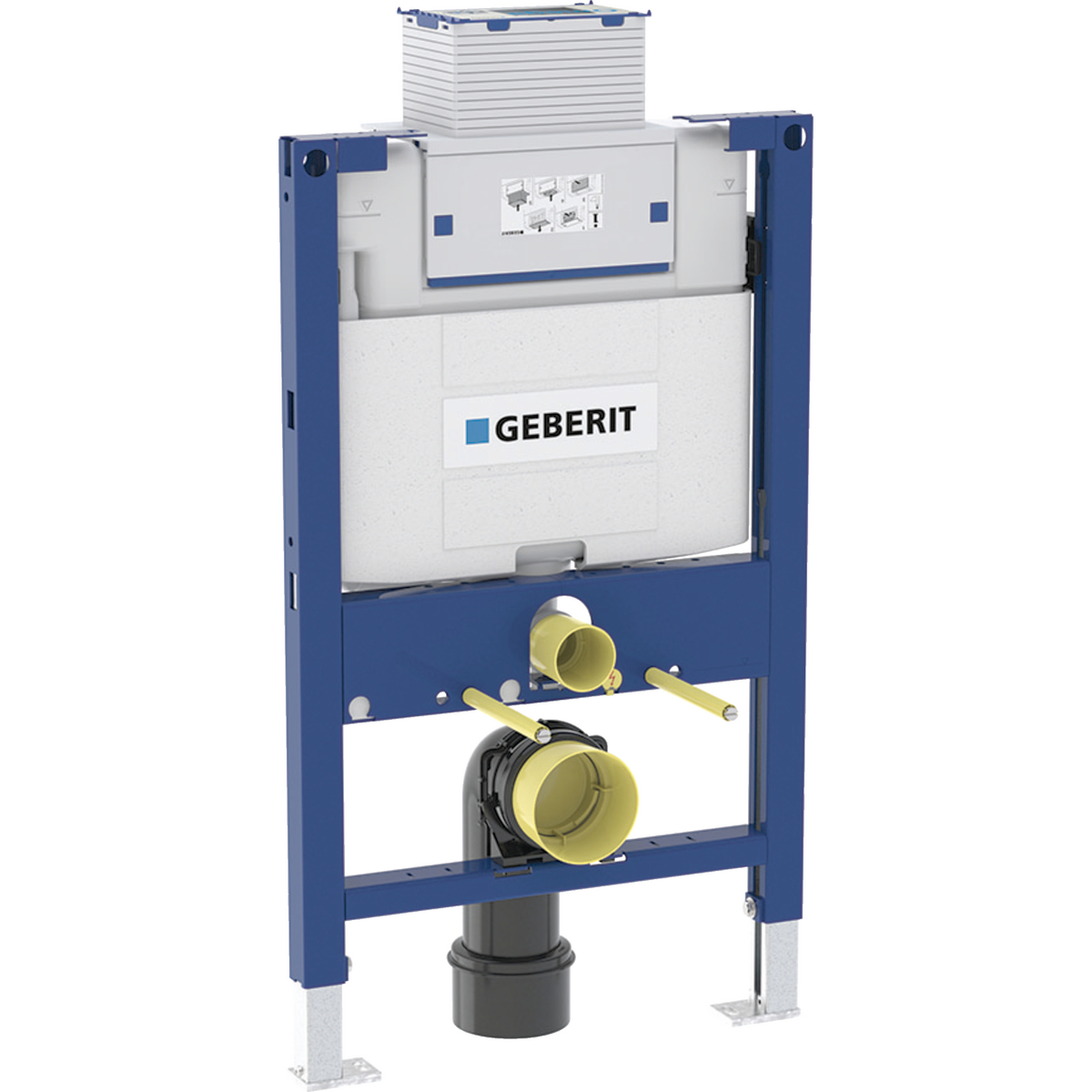 Duofix element for wall-hung WC 82 cm with Omega concealed cistern 12 cm