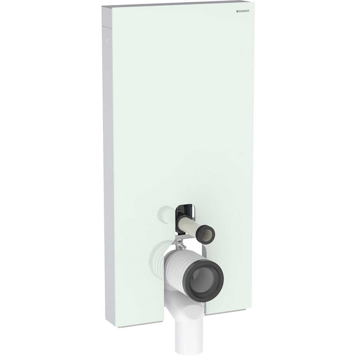 Monolith sanitary module for floor-standing WC 101 cm - Mint glass