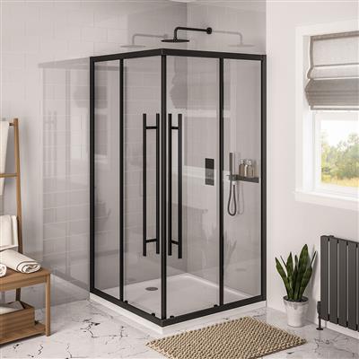 ShowerSculpt Corner Entry Offset Enclosure 900x800mm MB