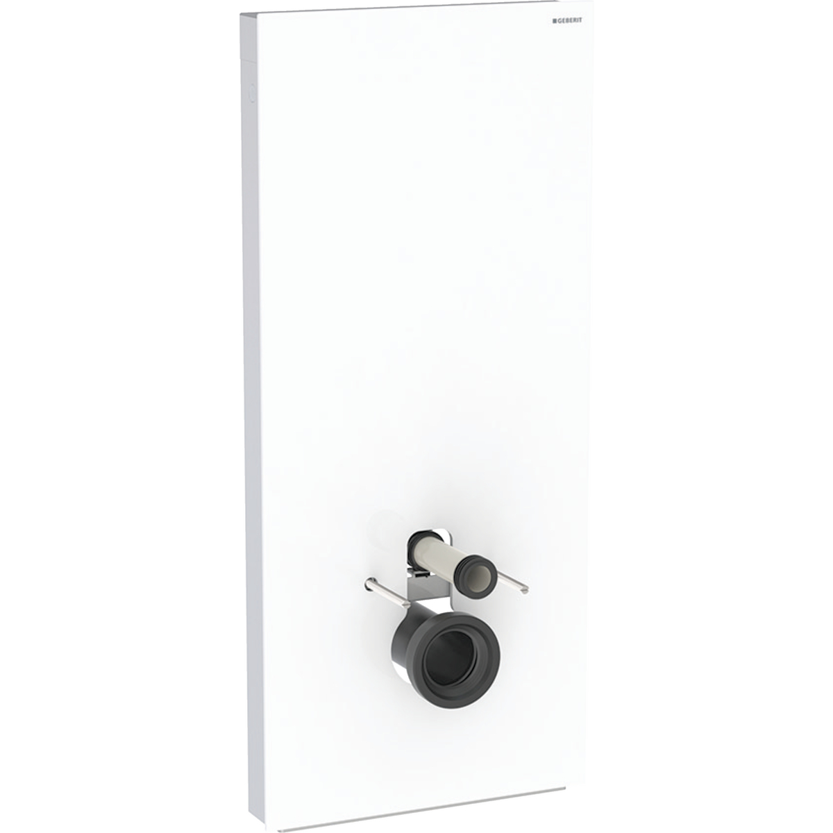 Monolith sanitary module for wall-hung WC 114 cm - White glass
