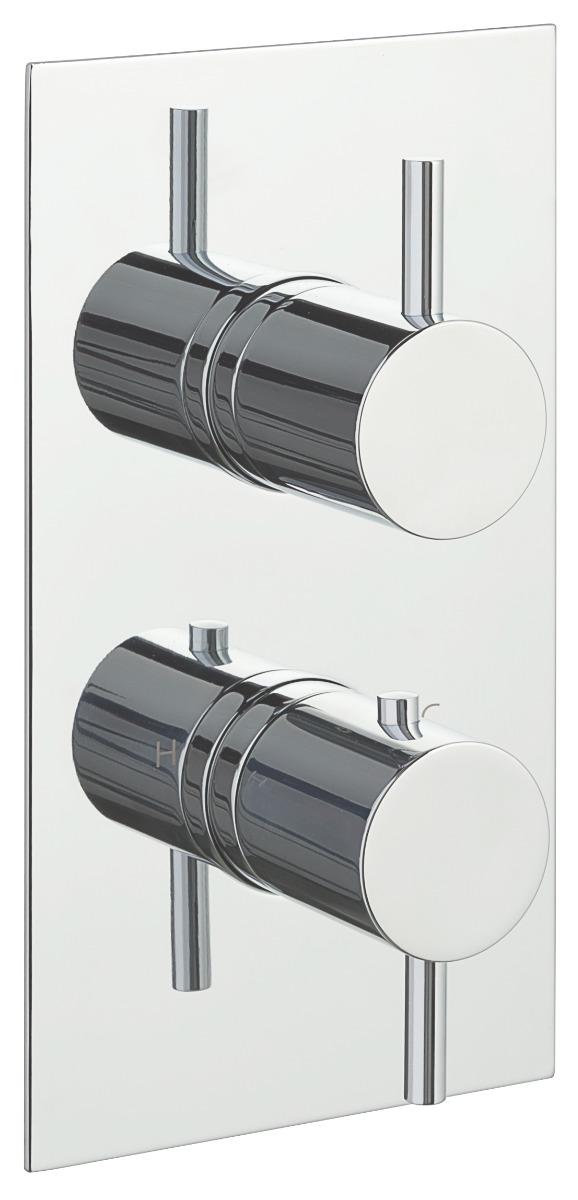 Florence thermostatic concealed 2 outlet shower valve,