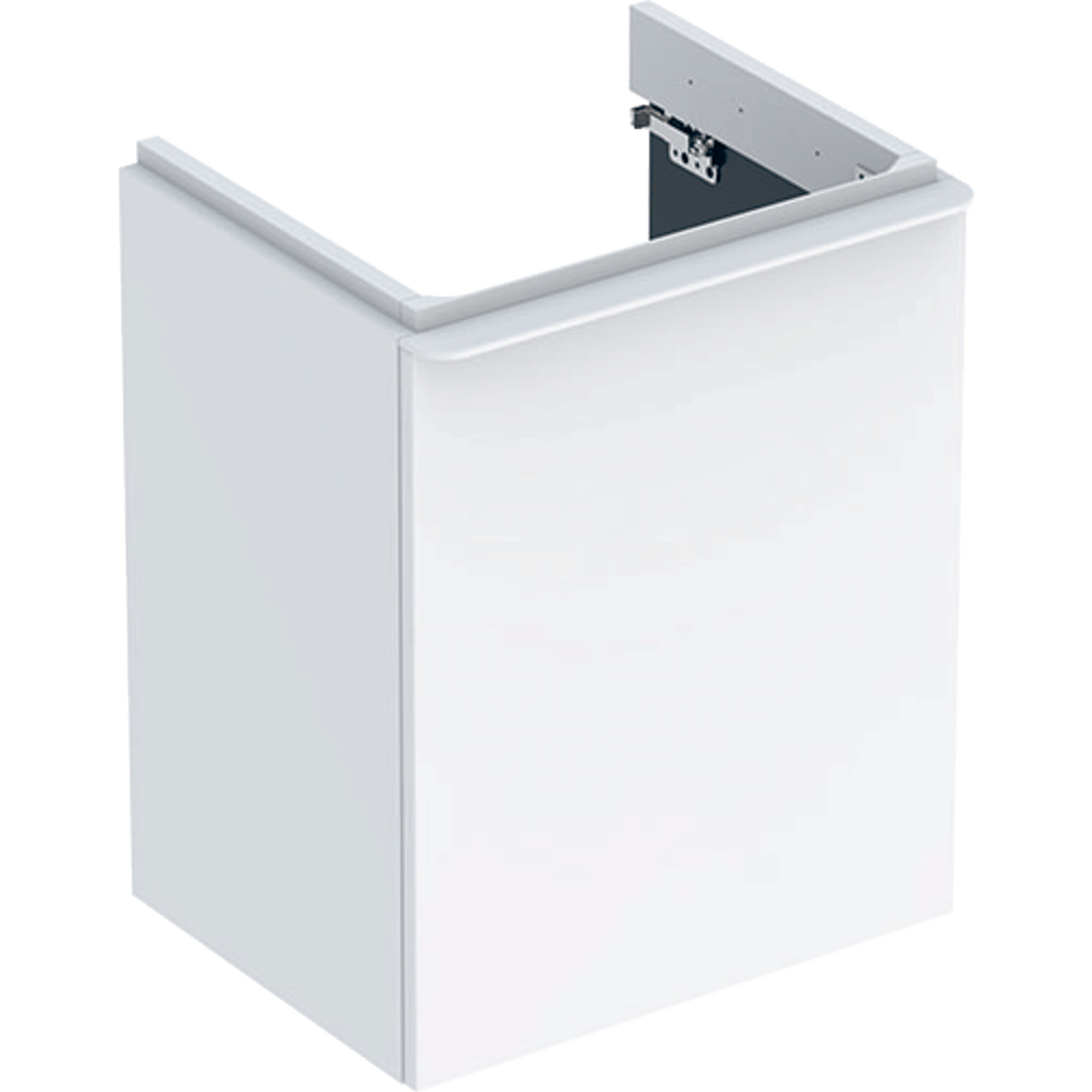 Smyle Square 450mm washbasin unit RH door white