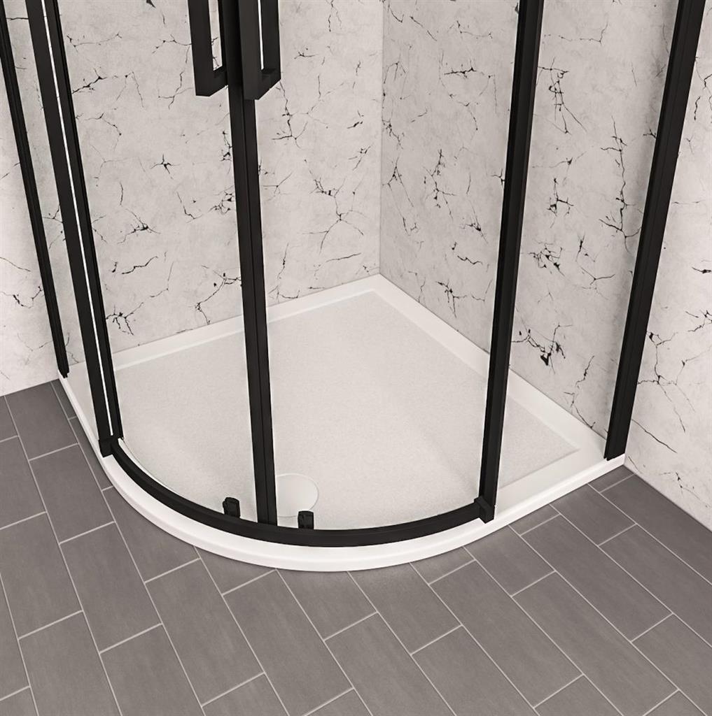 Corsair Anti-Slip 900x900mm Quad 28mm Shower Tray - White