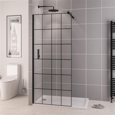 ShowerSculpt 8mm Framed Walk In Panel 1000x2000mm MB