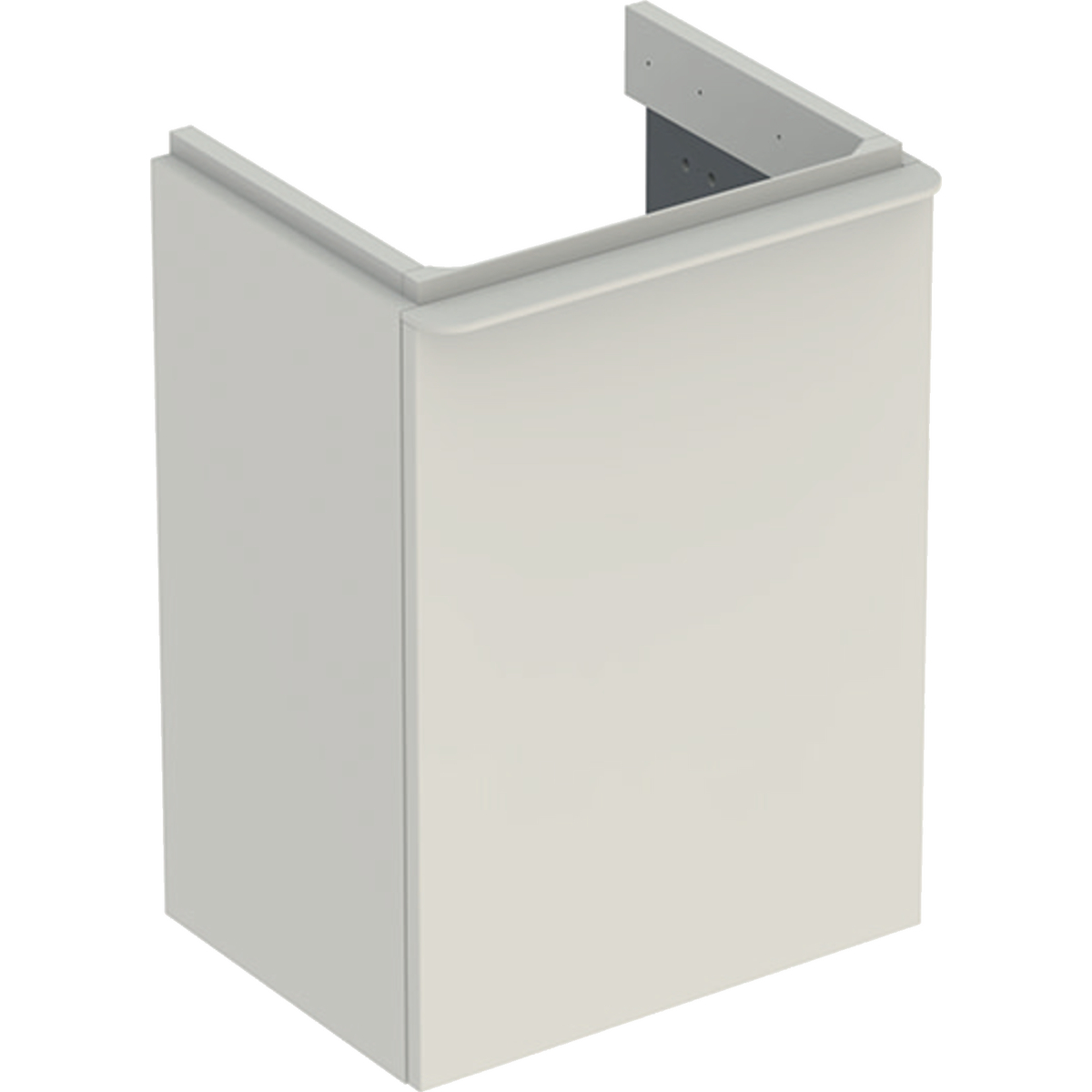 Smyle Square 450mm washbasin unit RH door Sand