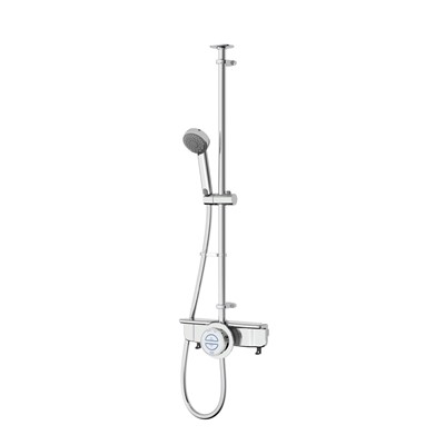 SmartShelf Quartz Classic Smart Digital Shower Exposed with Adjustable Head (Gravity Pumped)