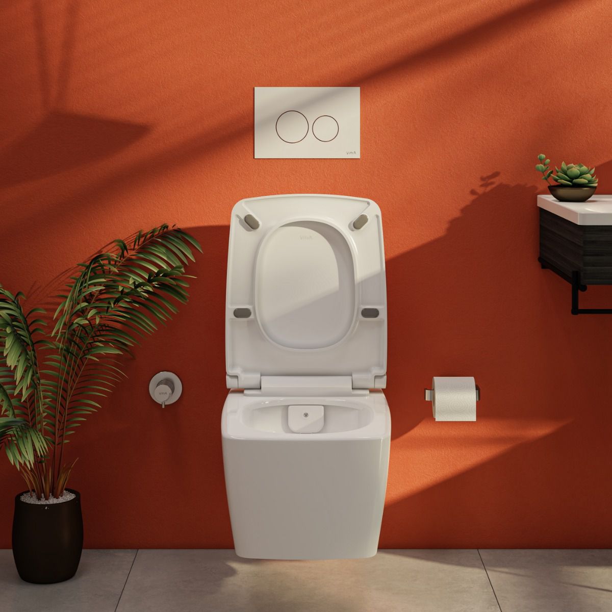 Aquacare Rimless Wall Hung WC with bidet function