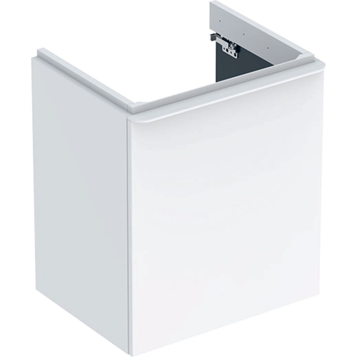 Smyle Square 550mm washbasin unit RH door white