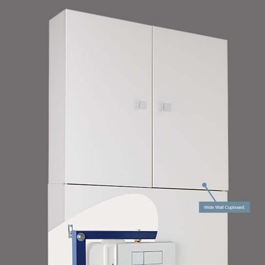 Oslo wide wall cupboard 690x165x500 White