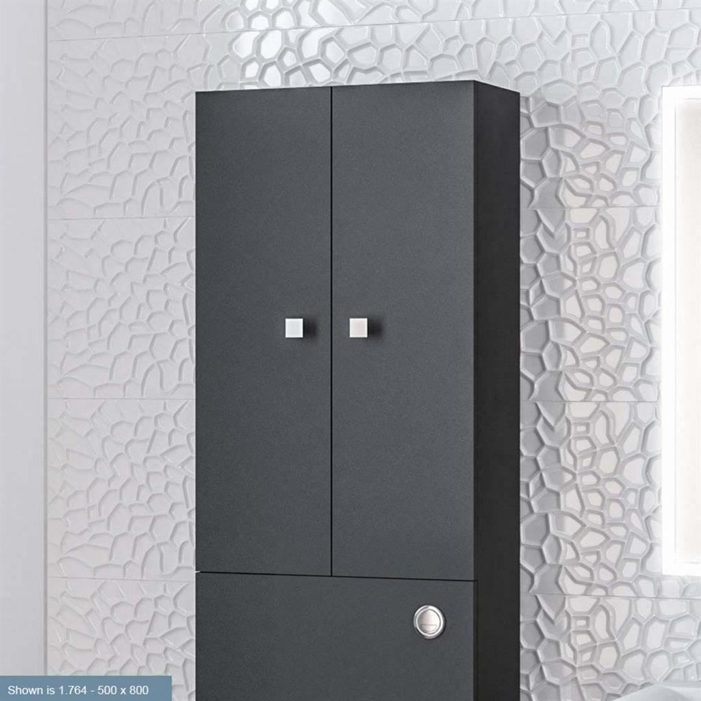 Oslo tall unit cupboard 500x1000 Matt Anthracite