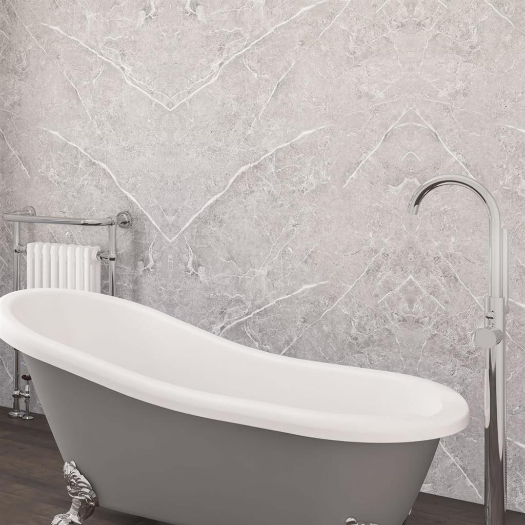 PVC Satinpanel 1000 x 2400mm Grey Pietra