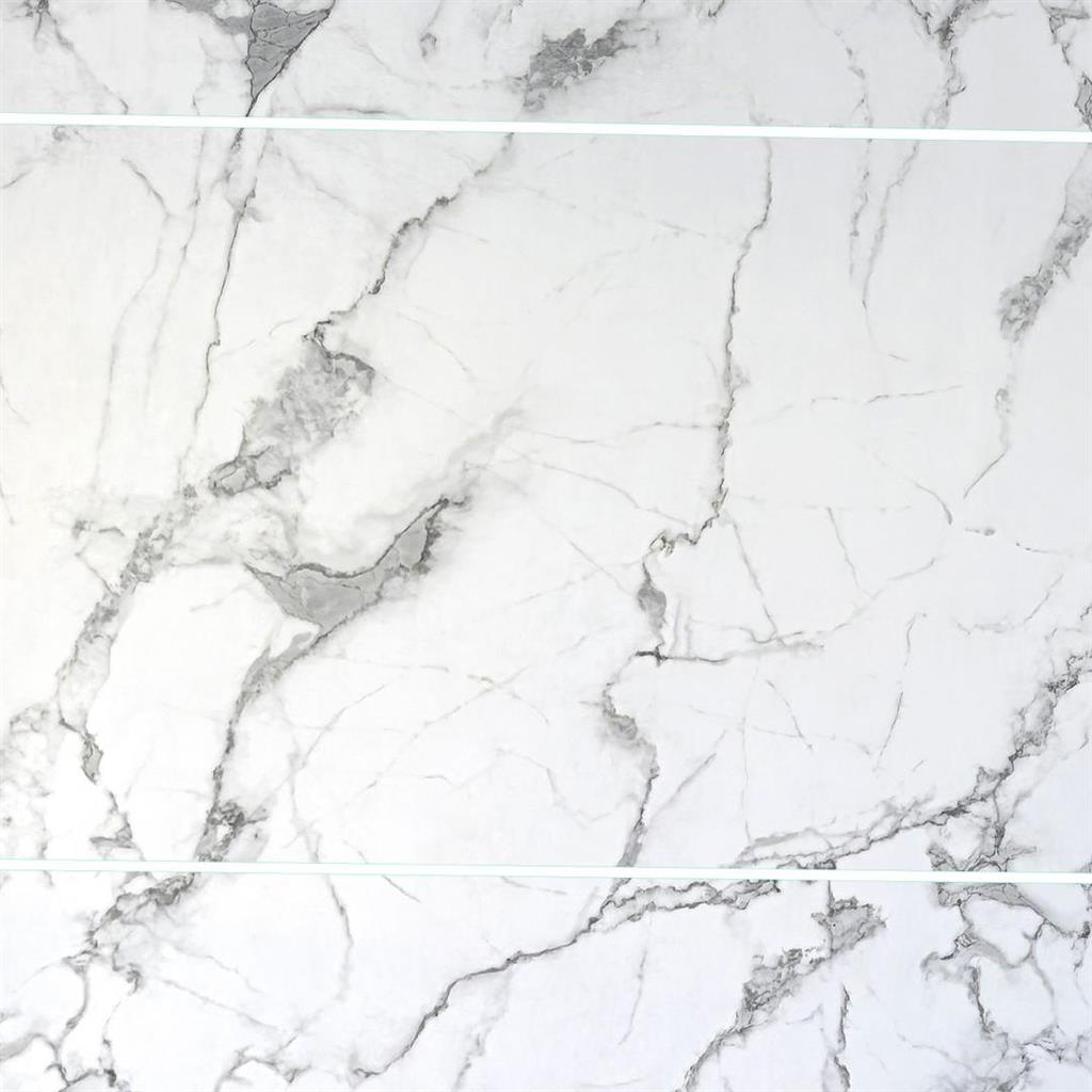 PVC Satinpanel 1000 x 2400mm Blanco Tile Cutline