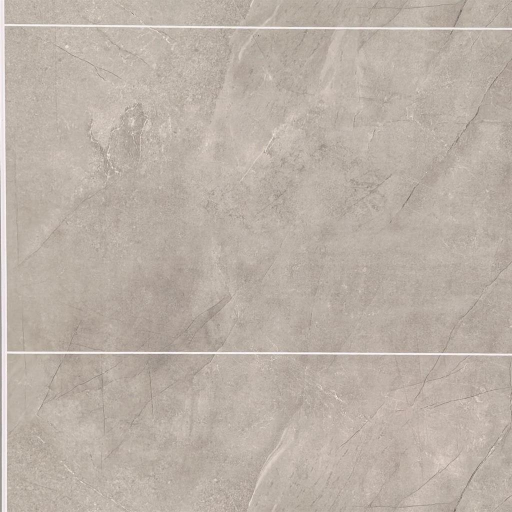 PVC Satinpanel 1000 x 2400mm Natural Marble Tile Cutline
