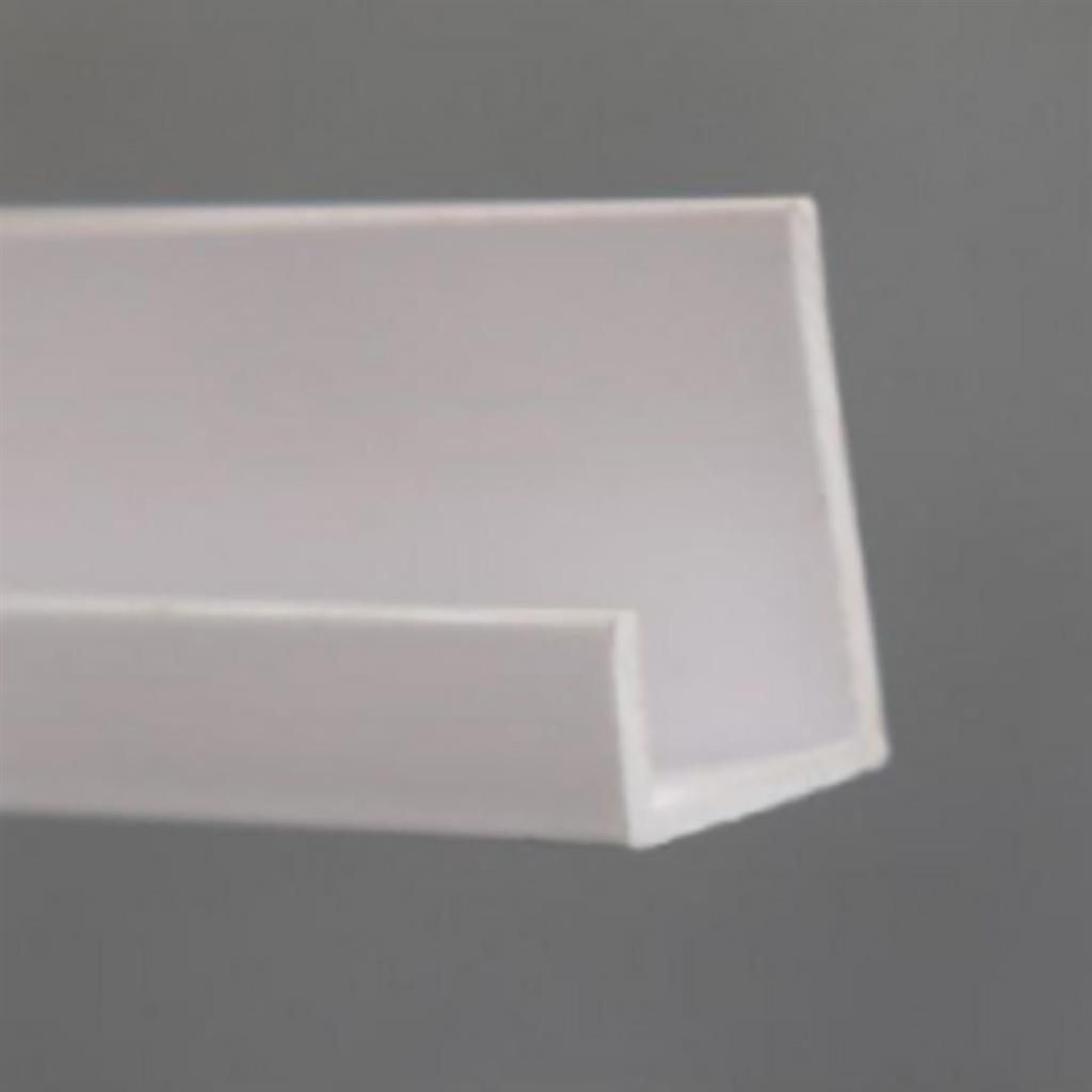 PVC Trim End U White
