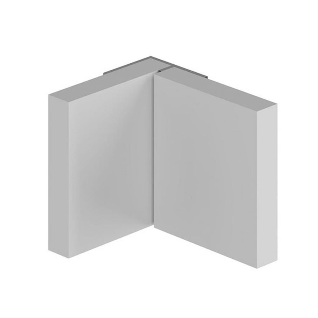PVC Hidden Corner Profile - White