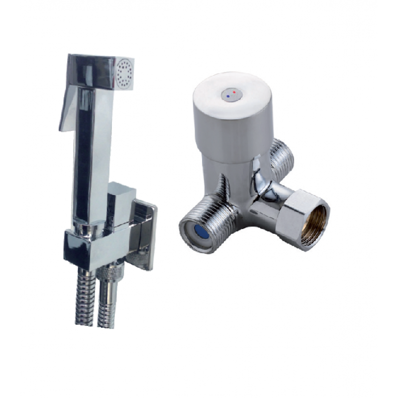 Slim, square douche pack with manual mixing valve (2011MDV)