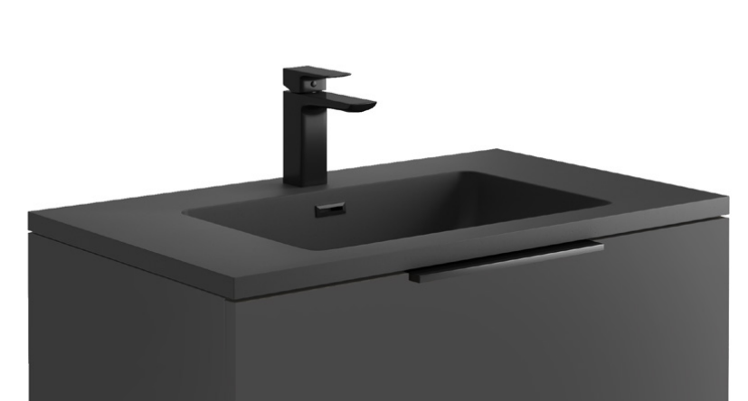 Basin 800 x 480mm - Matte Grey 
