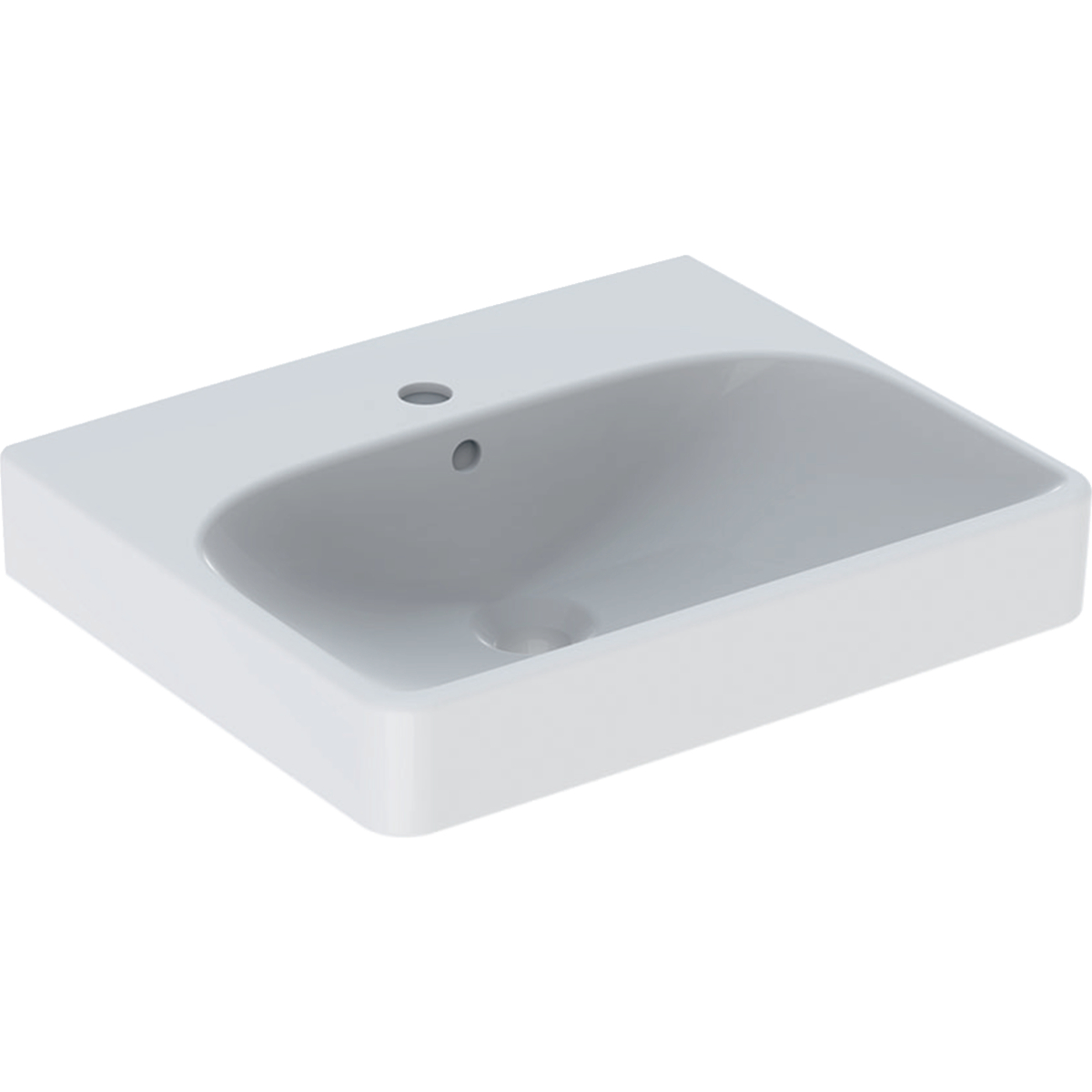 Smyle Square 500mm 1 tap hole washbasin