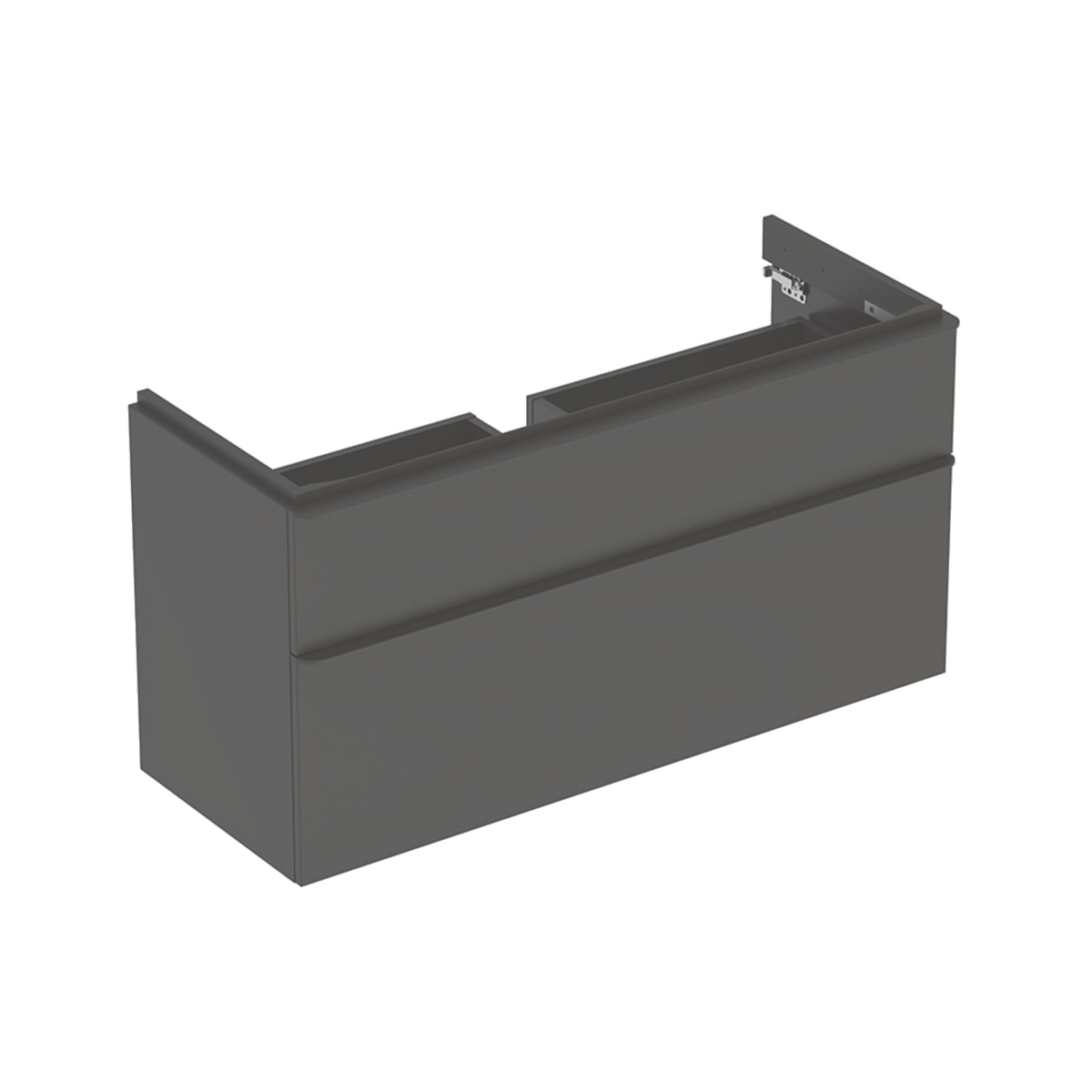  Smyle Square 1200mm washbasin unit 2 drawer lava