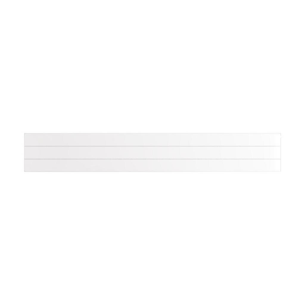 Flat Cover Plate with Lines 300 x 2000 Gloss White