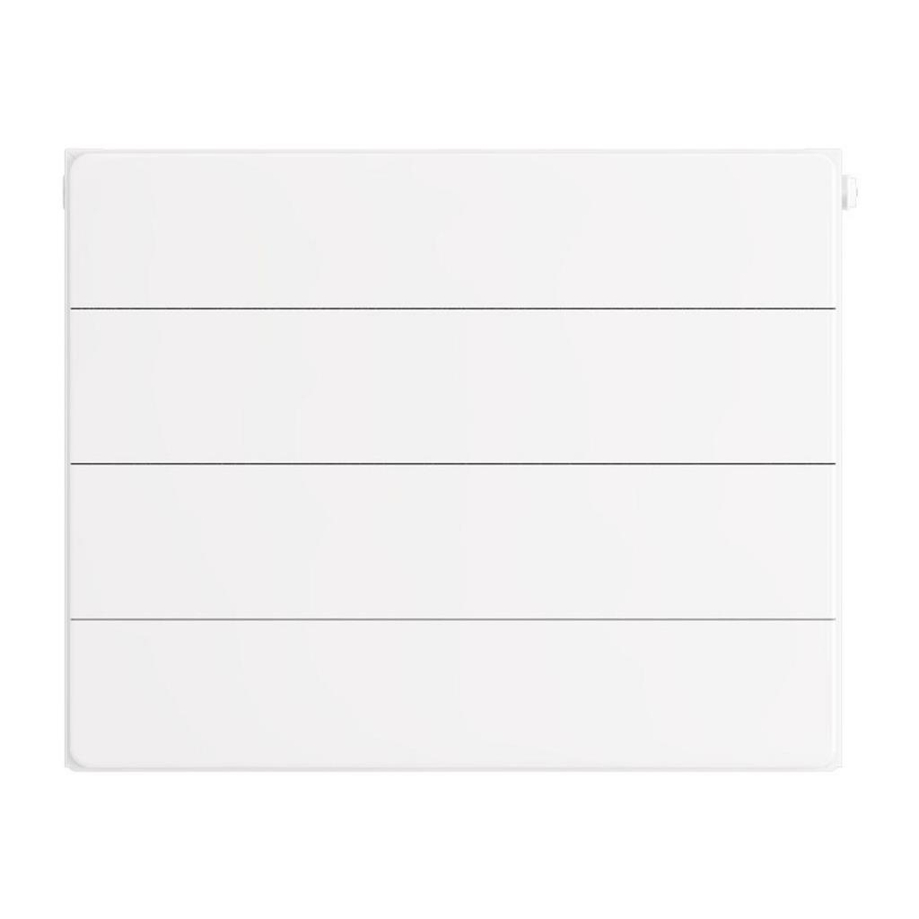 Flat Cover Plate with Lines 400 x 500 Gloss White