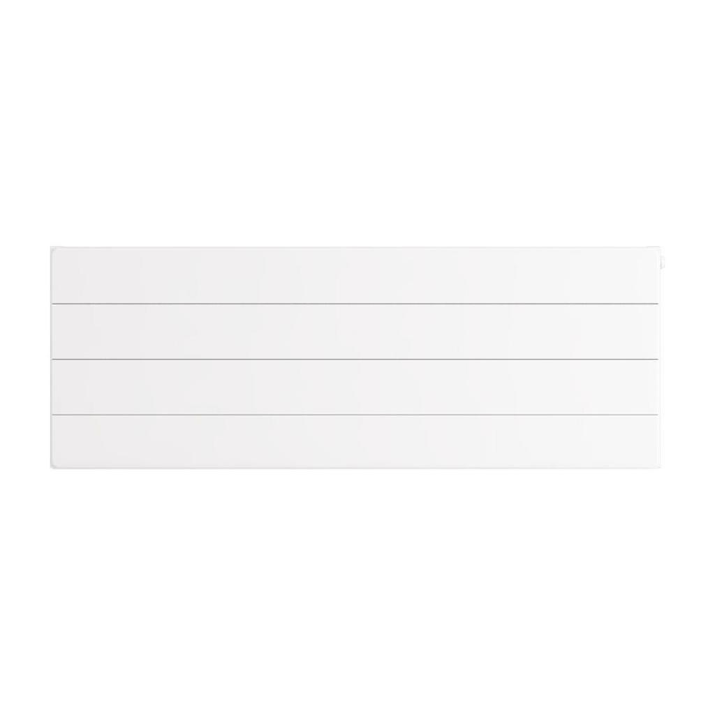 Flat Cover Plate with Lines 400 x 1100 Gloss White