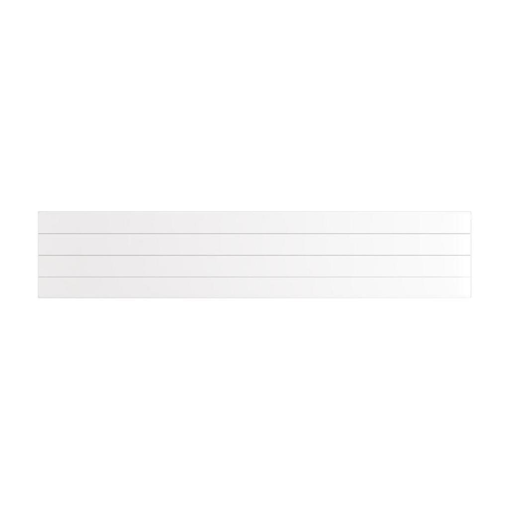 Flat Cover Plate with Lines 400 x 2000 Gloss White