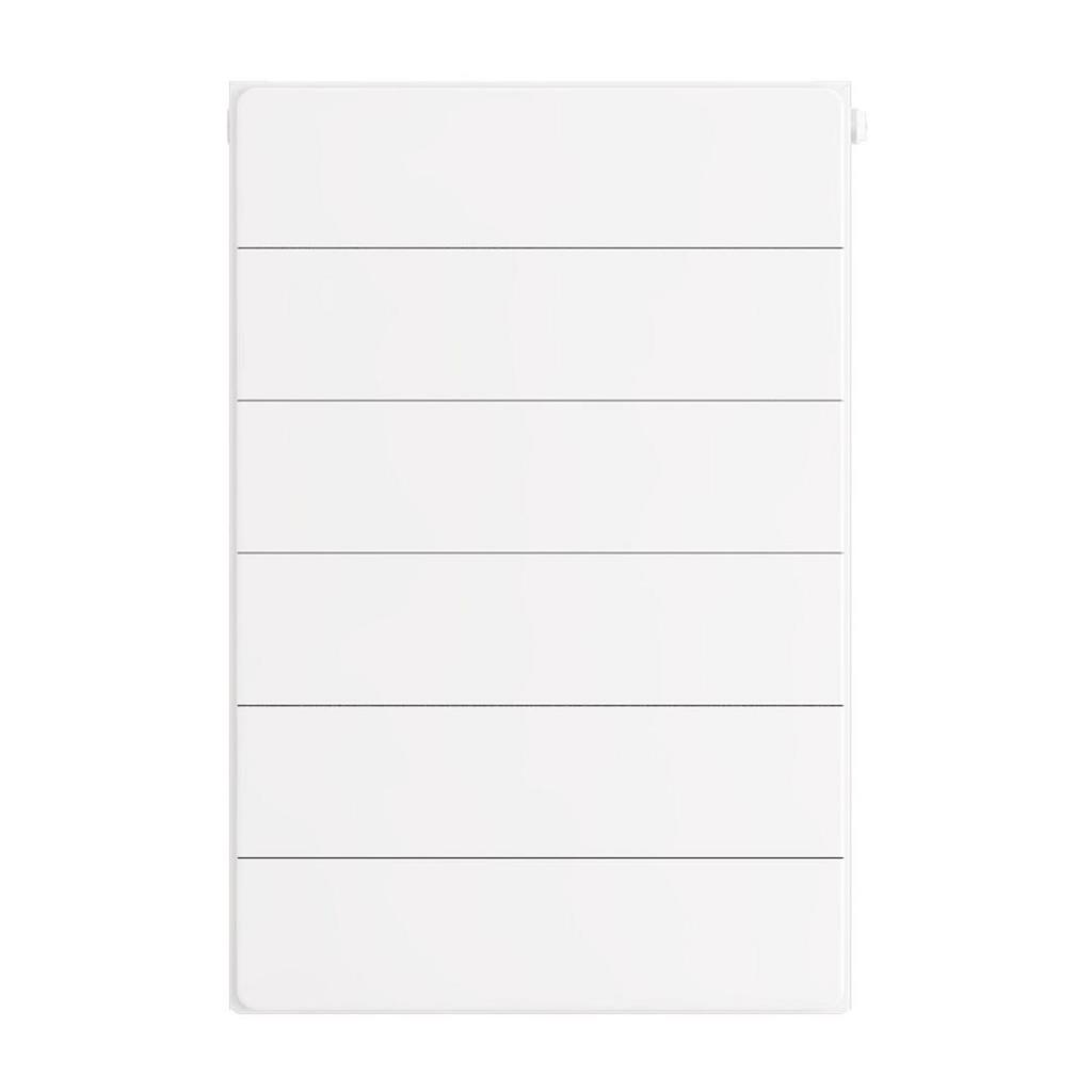 Flat Cover Plate with Lines 600 x 400 Gloss White