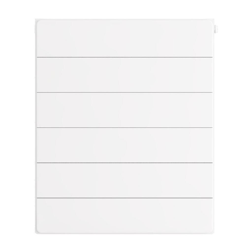 Flat Cover Plate with Lines 600 x 500 Gloss White