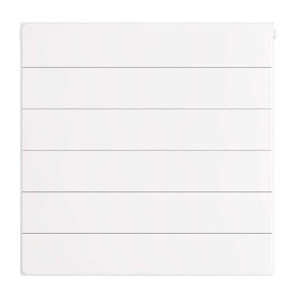 Flat Cover Plate with Lines 600 x 600 Gloss White