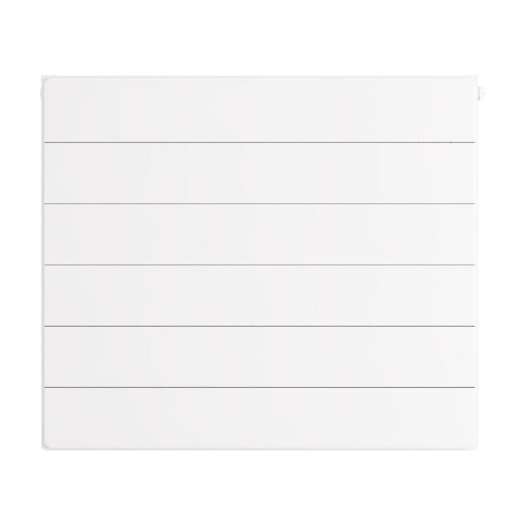 Flat Cover Plate with Lines 600 x 700 Gloss White