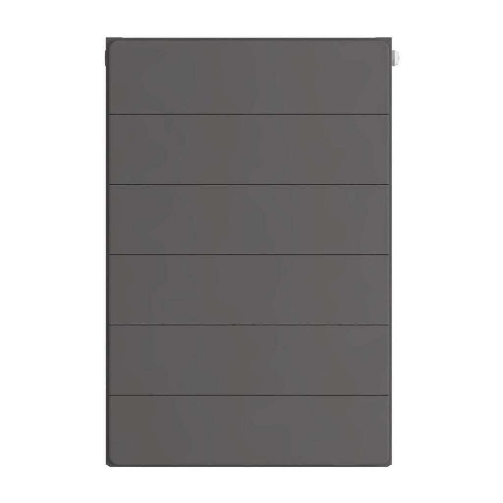 Flat Cover Plate with Lines 600 x 400 Matt Anthracite