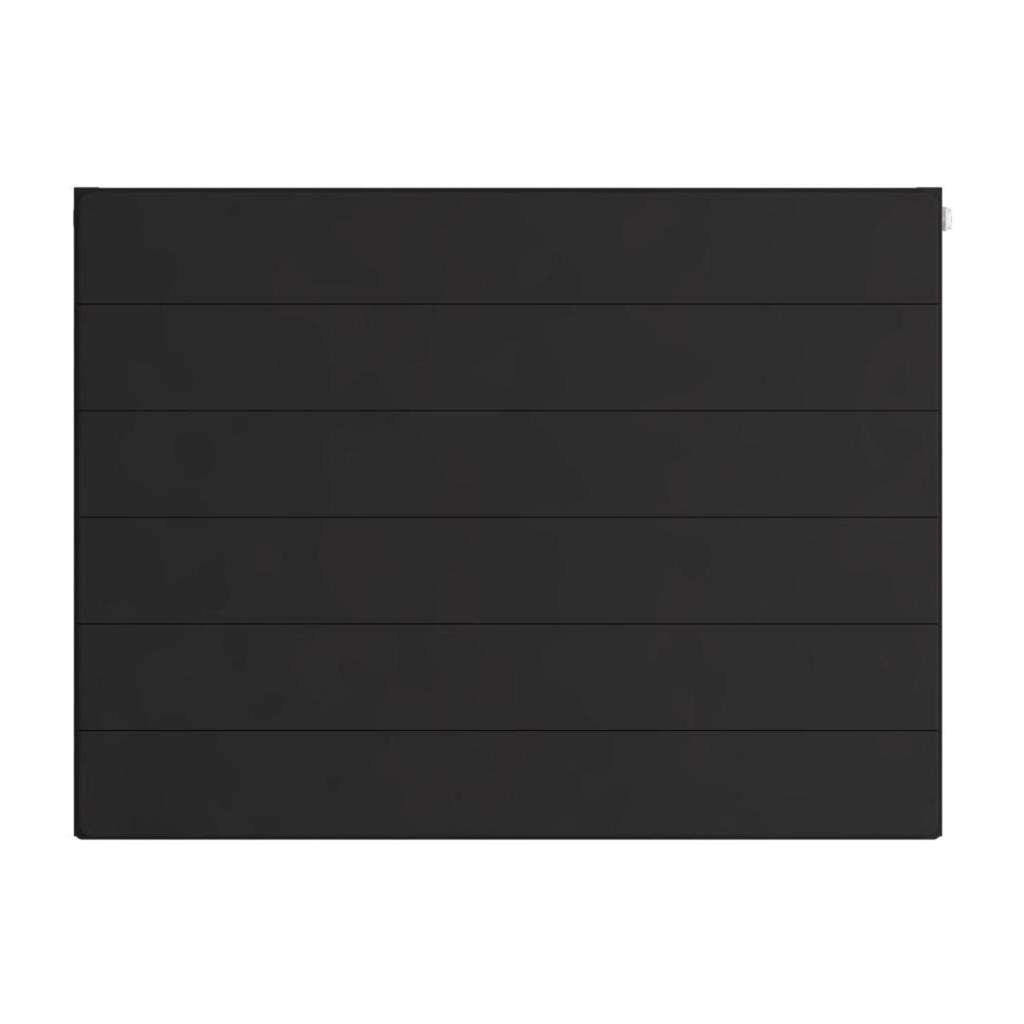Flat Cover Plate with Lines 600 x 800 Matt Black