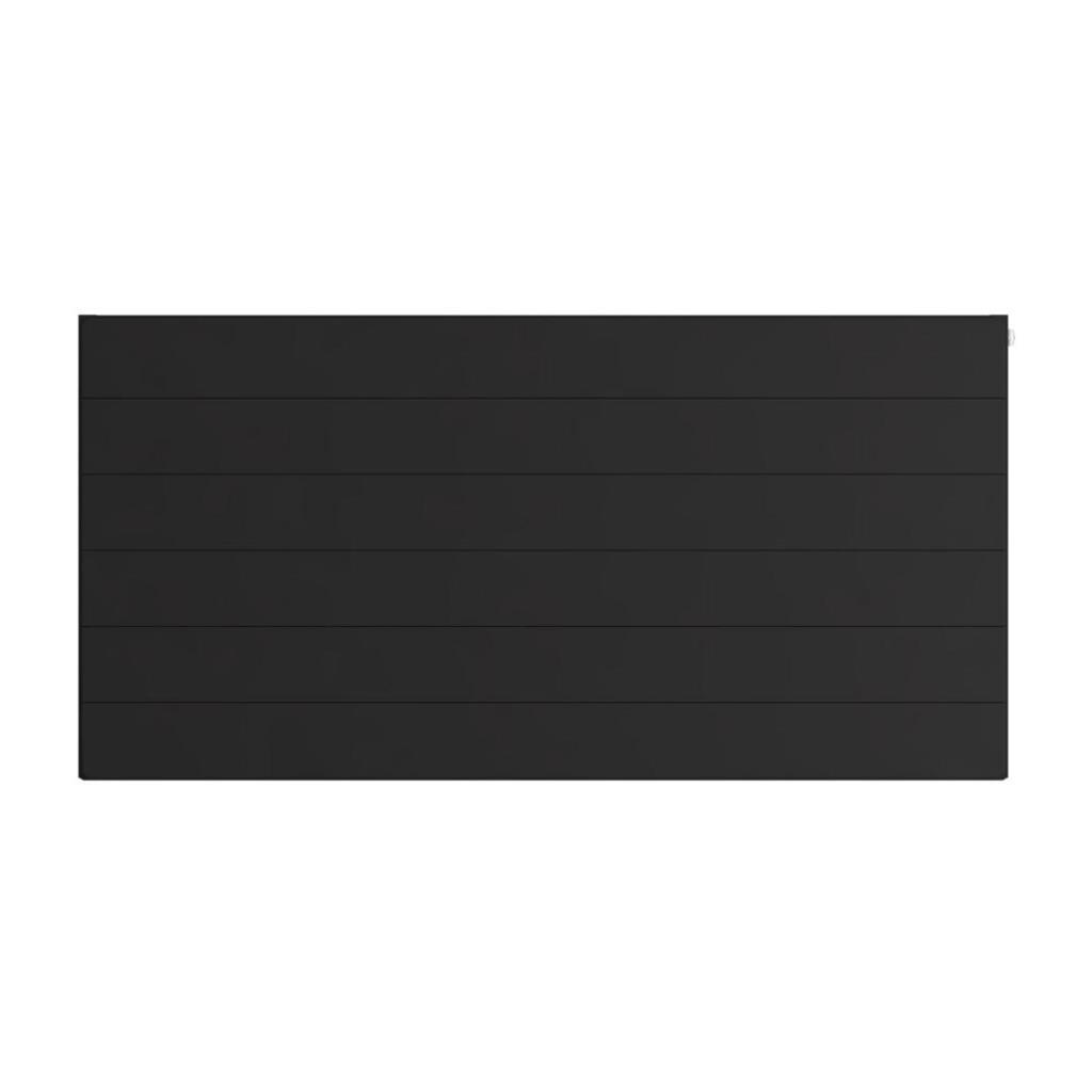 Flat Cover Plate with Lines 600 x 1200 Matt Black