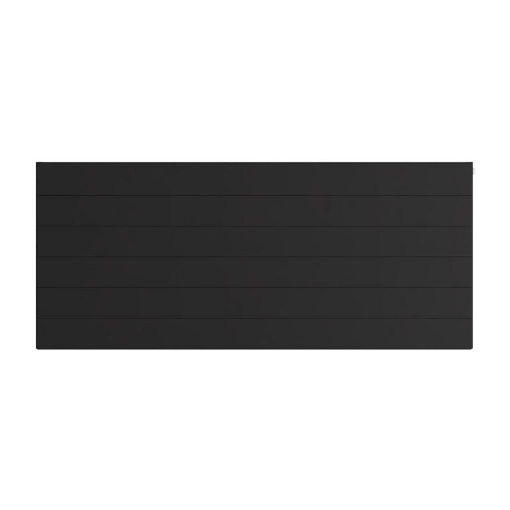 Flat Cover Plate with Lines 600 x 1400 Matt Black