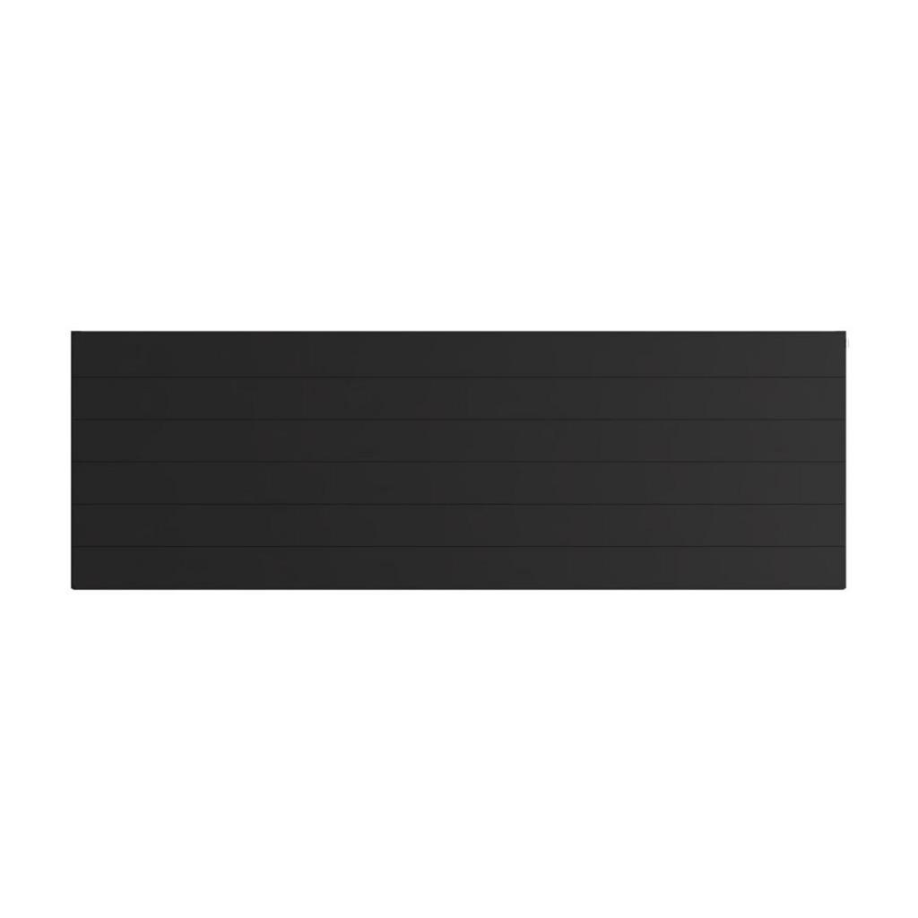 Flat Cover Plate with Lines 600 x 1800 Matt Black
