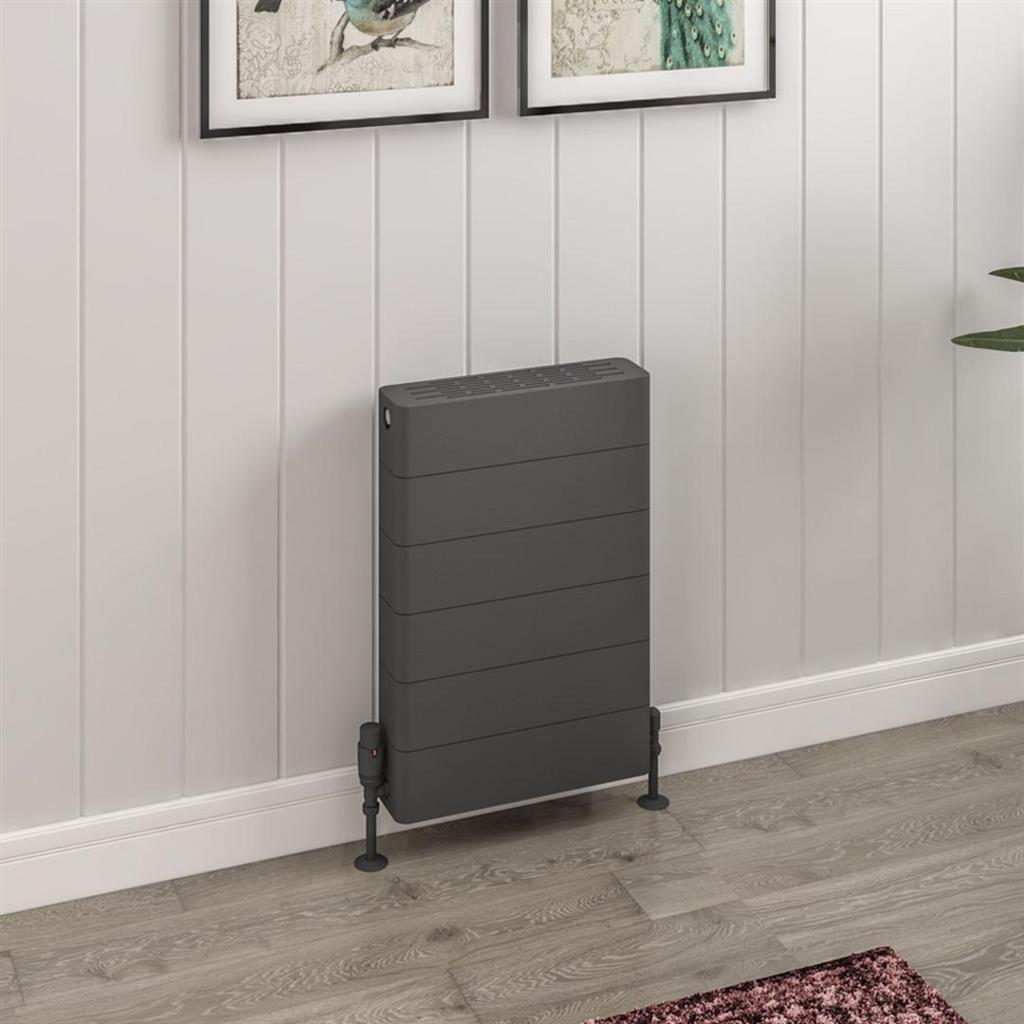 Keynsham Type 22 Panel Radiator 600 x 400 with Lined Designer Cover Matt Anthracite