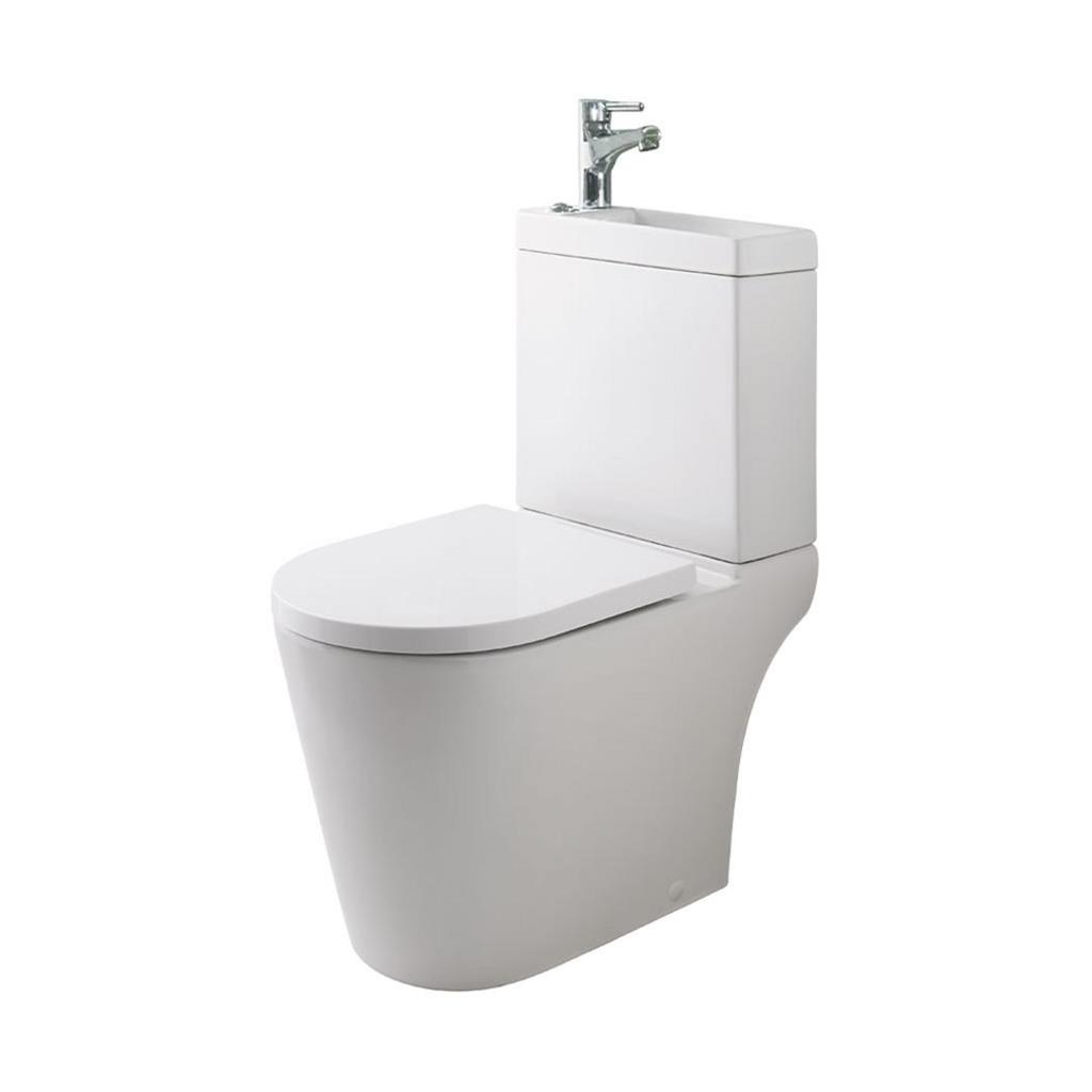 Metro short projection cistern w/ basin & tap (pan & seat not included)