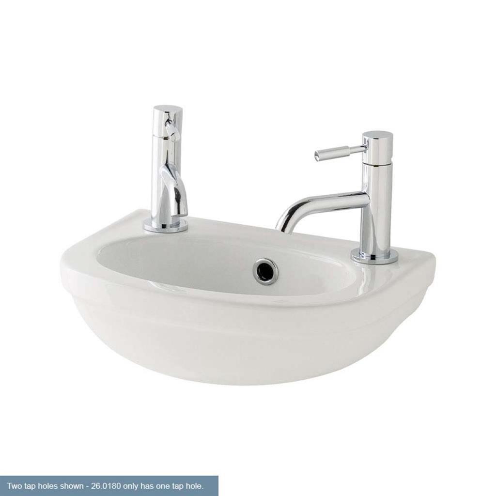 Dura Cloakroom Basin 360mm 1TH White