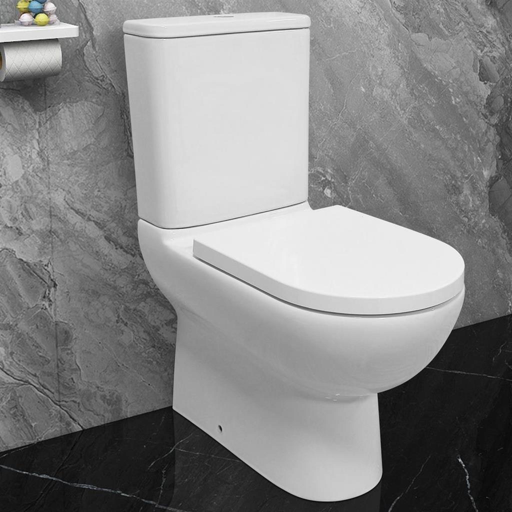 Osterley Close Coupled Back To Wall Eco Vortex WC Pan with Fixings - White