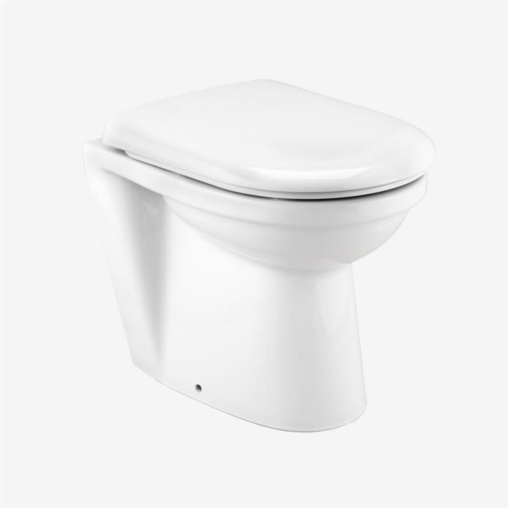Kompact Back To Wall WC Pan - White
