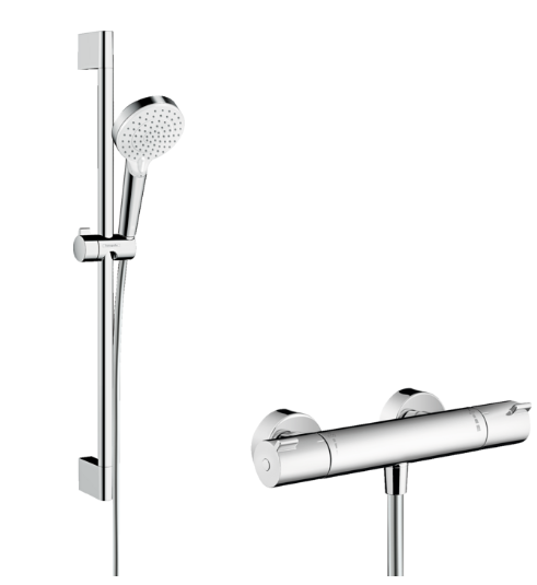 Ecostat 1001cl combi set 650mm with crometta vario - White/Crome