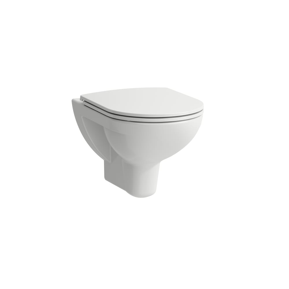 Wall-hung WC 'rimless', washdown, without flushing rim - WHITE