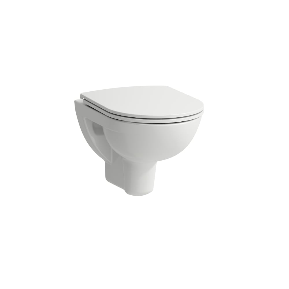 Wall-hung WC 'rimless/compact', washdown, without flushing rim pan & Seat - WHITE