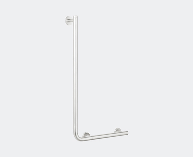 Safety Bar 90° Brushed Finish Left